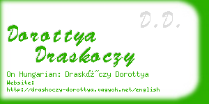 dorottya draskoczy business card